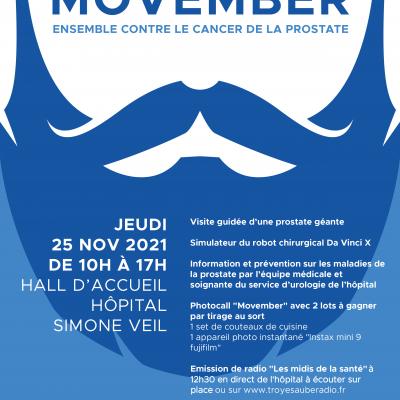 Movember : ensemble contre le cancer de la prostate le jeudi 25 novembre